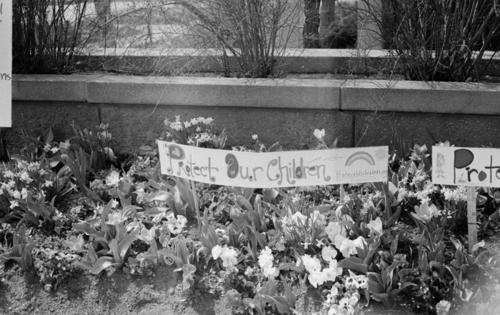 Protect Our Children Flower bed